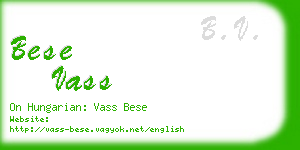 bese vass business card